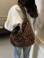 Tote Bag for Women, Fashion Leopard Pattern Tote Bag, Casual Shoulder Bag for Women, Large Capacity Work Bag, Crossbody Bag f...