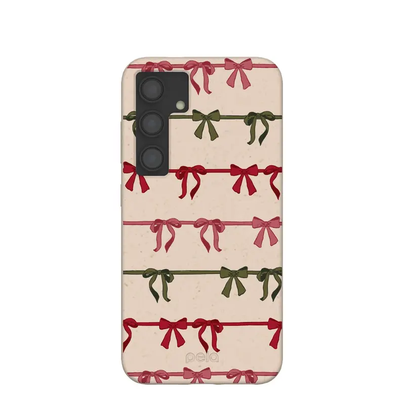 Seashell Holiday Bows Samsung Galaxy S24 Case