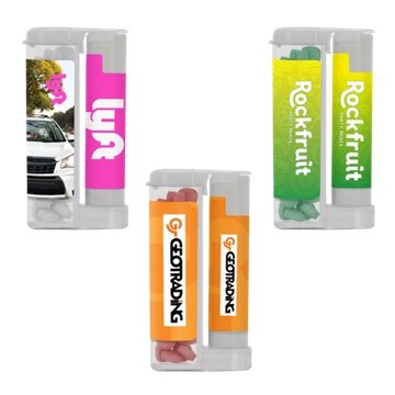 100 Promotional Sugar Free Mints in a Rectangular Flip-Top Duo w/ ...