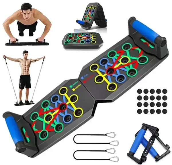 5-in-1 Push-up Board, 1 Set Home Push-up Training Board, Chest Muscle Abdominal Muscle Training Equipment for Men & Women, St...