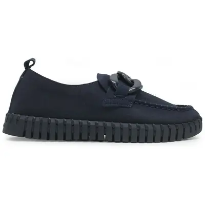 Ilse Jacobsen Tulip 3884 Nylon Polyurethane Women's Loafers Shoes - Dark Indigo Dark Indigo - Size:US 7 Women