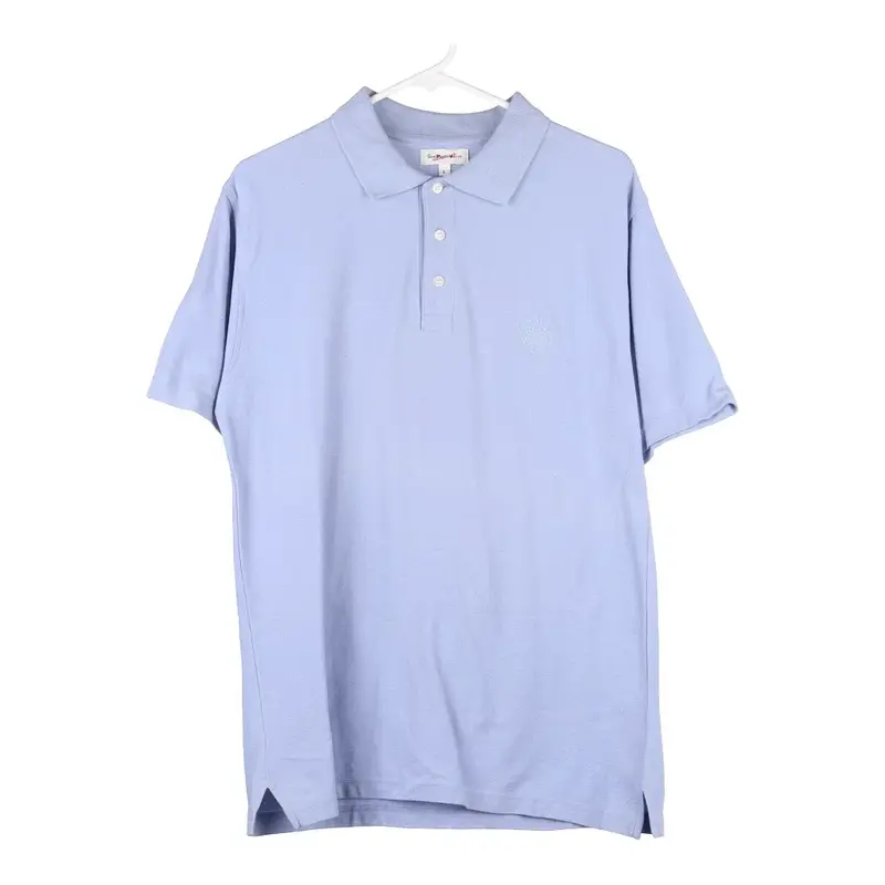 Gian Marco Venturi Embroidered Polo Shirt - Large Blue Cotton