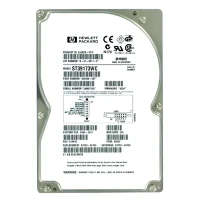 9J4008-037 Seagate 9.1GB Ultra WIDE SCSI 7200 3.5-inch 512KB Hard Drive