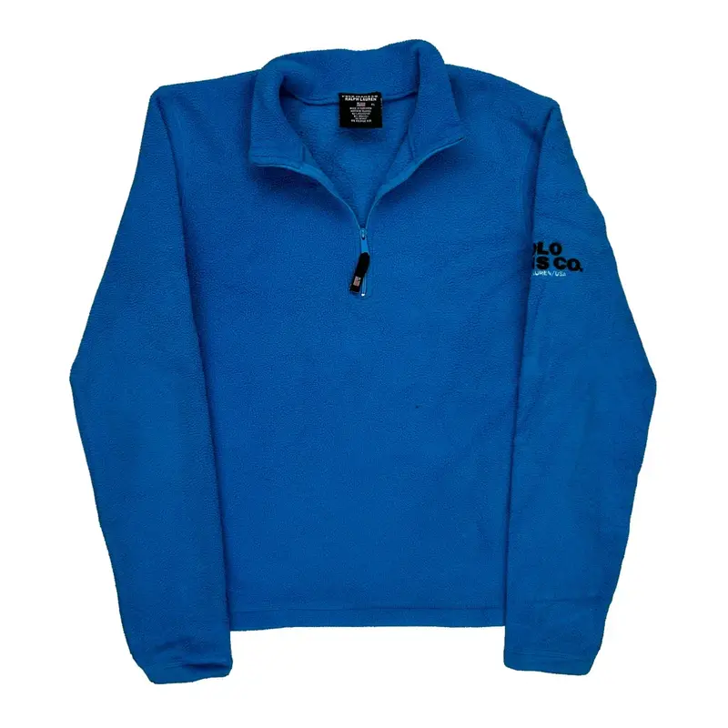 Ralph Lauren Fleece - XL Blue Polyester Blend | Size: x-large