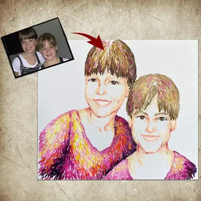 Painting From Photo People Family Portrait Realistic Painting Sketch From Photo House Painting From Photo | CUSTOM PORTRAIT
