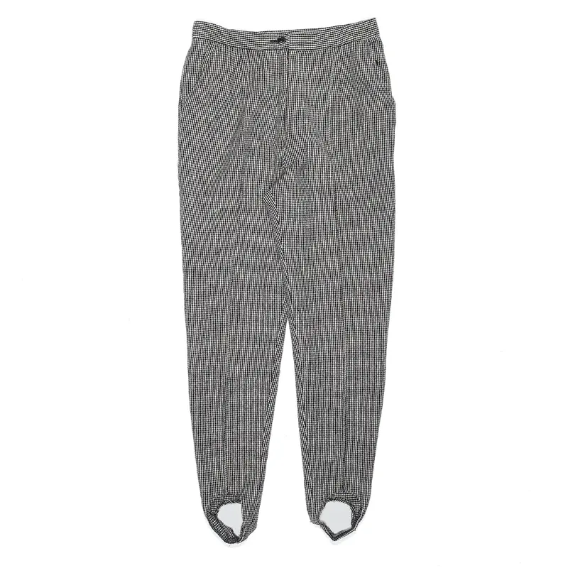 Pleated Grey Slim Tapered Trousers Womens W27 L25