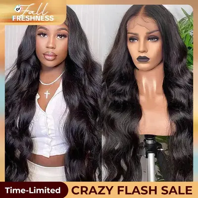 West Kiss Long Length Body Wave 13x4 Lace Front Wig Human Hair Pre Bleached Knots Pre Plucked Hairline For Women TikTokShopFa...