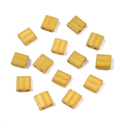 2-Hole Baking Paint Glass Seed Beads