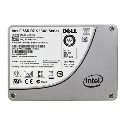 Dell 0334TT | 480GB Multi-Level Cell SATA 6Gb/s Hot-Pluggable 2.5-Inch Solid State Drive for PowerEdge Servers