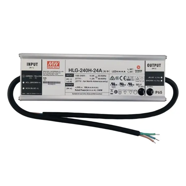 HLG-240H-24A Mean Well 240-Watts 24V Switching Power Supply