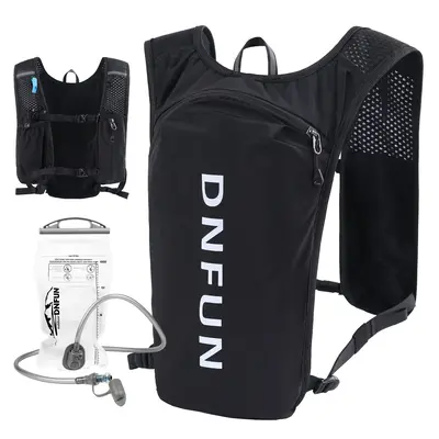 Running Hydration Vest Backpack,Lightweight Insulated Pack with 1.5L Water Bladder Bag Daypack for Hiking Trail Running Cycli...