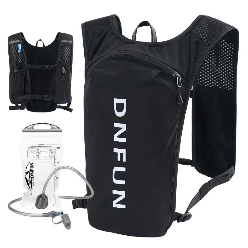 Running Hydration Vest Backpack,Lightweight Insulated Pack with 1.5L Water Bladder Bag Daypack for Hiking Trail Running Cycli...