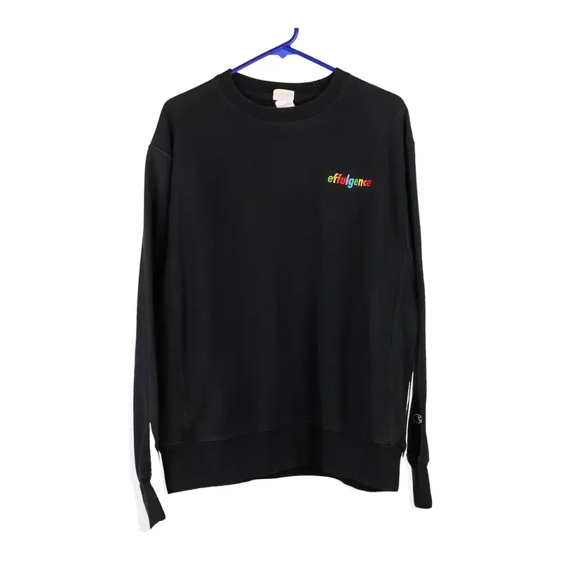 Reverse Weave Champion Sweatshirt - Large Black Cotton Blend