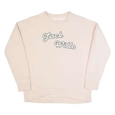 JACK WILLS Womens Sweatshirt Pink UK 6