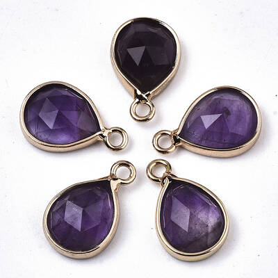 Natural Amethyst Charms