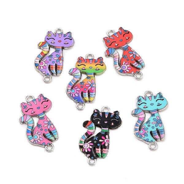 Alloy Enamel Connector Charms