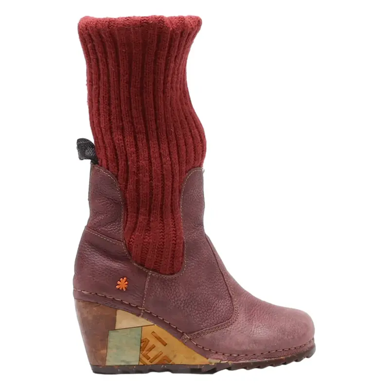 ART Ankle Boots Purple Synthetic Womens UK 3