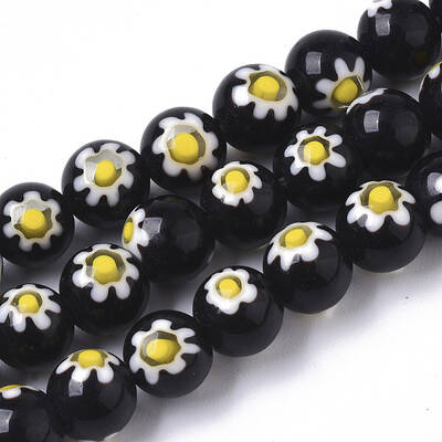 Handmade Millefiori Lampwork Beads Strands