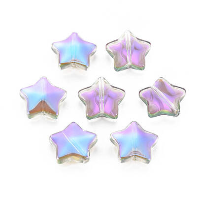Electroplate Transparent Glass Beads