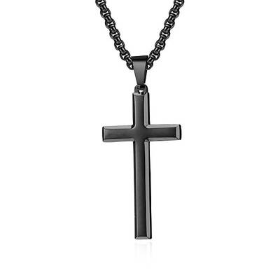 Stainless Steel Cross Pendant Unisex Necklaces