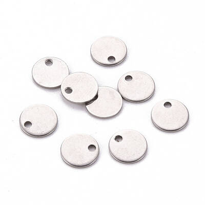 Non-Tarnish 201 Stainless Steel Stamping Blank Tag Pendants