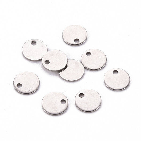 Non-Tarnish 201 Stainless Steel Stamping Blank Tag Pendants