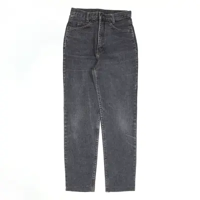 BIG STAR Stretch Black Denim Regular Mom Jeans Womens W24 L27
