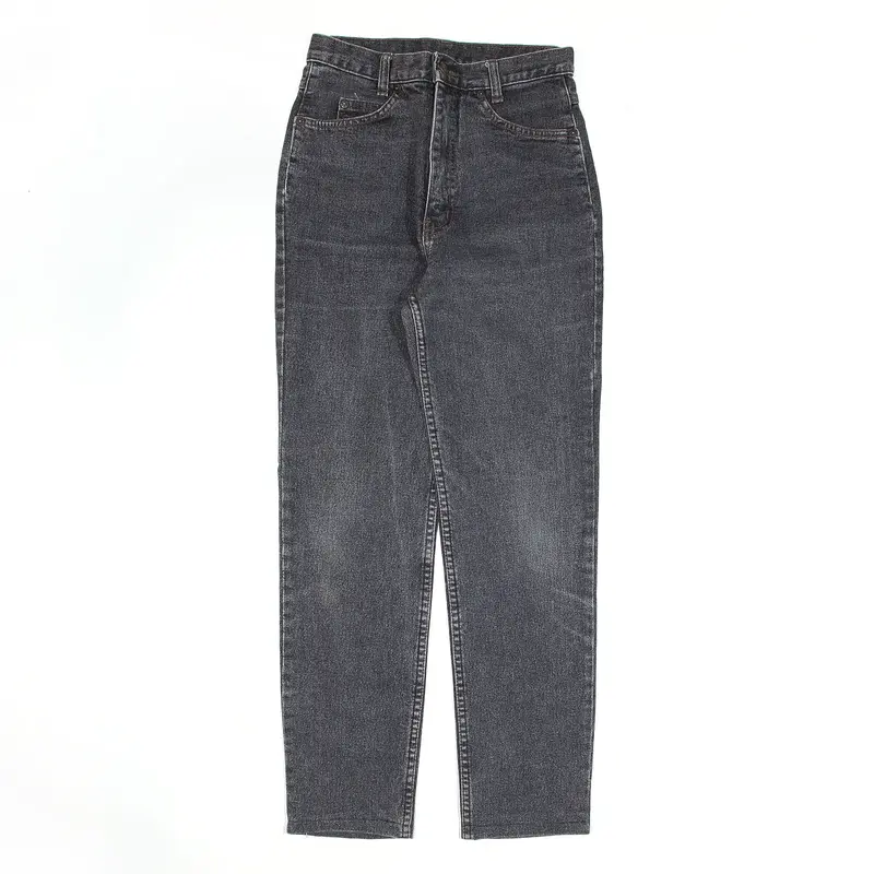 BIG STAR Stretch Black Denim Regular Mom Jeans Womens W24 L27