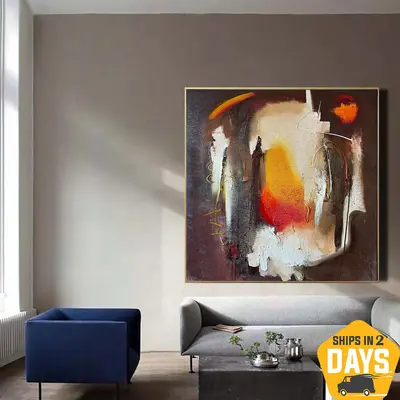 Abstract Textured Artwork Colorful Oil Painting Creative Modern Paintings On Canvas for Home Decor | ACCESSIBILITY 39.4"...