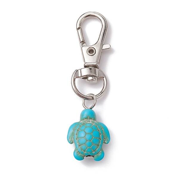 Synthetic Turquoise Tortoise Pendant Decorations