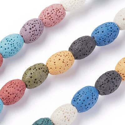 Natural Lava Rock Beads Strands
