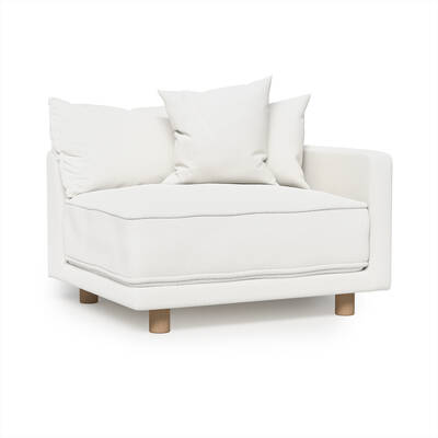 Oslo Sectional Right Side End Piece (Pearl)