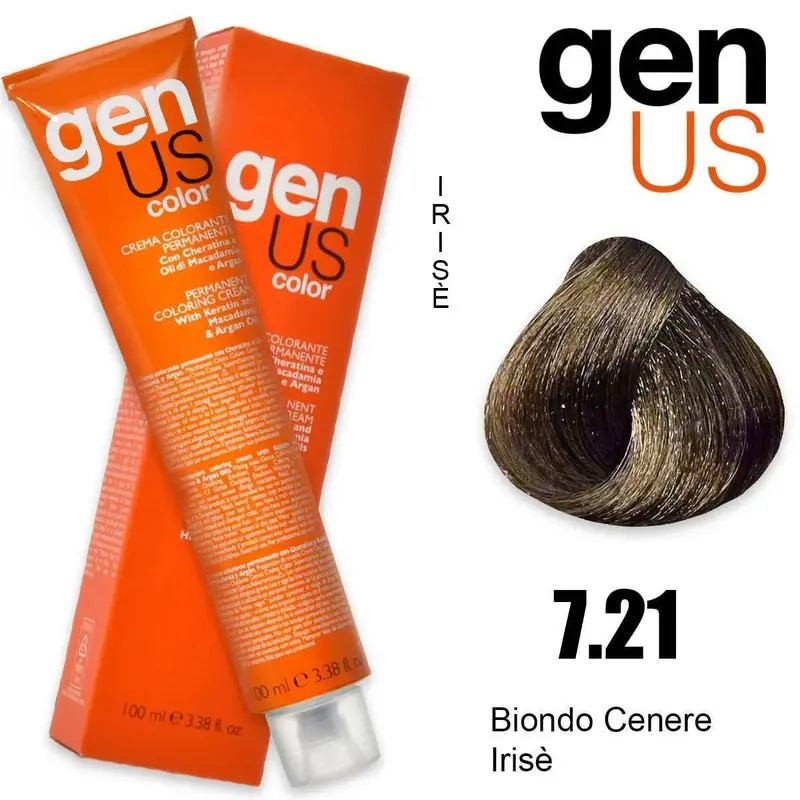 Crema Colorante Permanente Genus 100 Ml 7.21