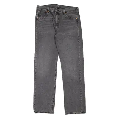 LEVI'S 501 Jeans 93 Mens Grey Regular Straight W36 L34