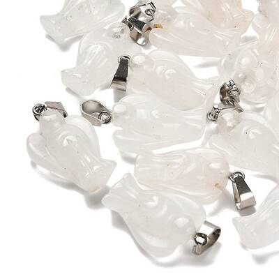 Natural Quartz Crystal Pendants