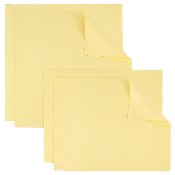 4Pcs 2 Style Silver Polishing Cloth