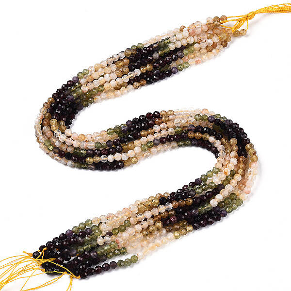 Natural & Synthetic Mixed Gemstone Beads Strands