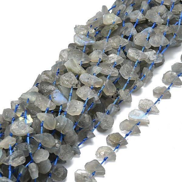 Raw Rough Natural Labradorite Beads Strands