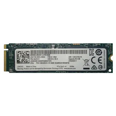 00UP471 Lenovo 512GB Triple-Level Cell PCI Express NVMe 3.0 x4 M.2 2280 Solid State Drive
