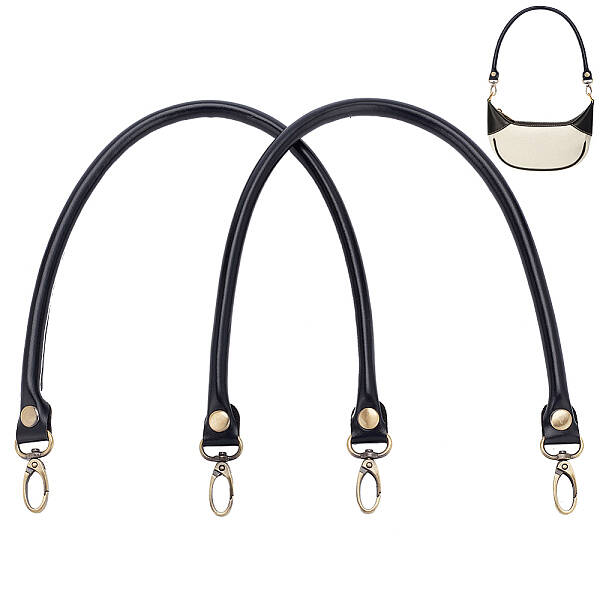 Round PU Leather Bag Handles