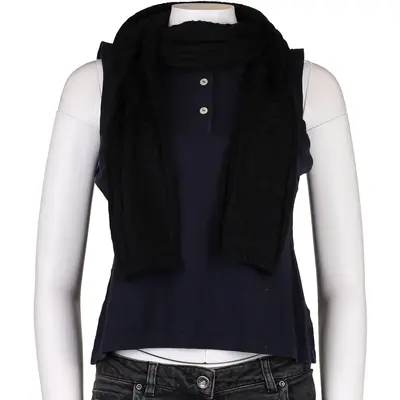 Moschino Scarf - No Size Black Wool Blend