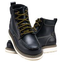 NINGO Men's Steel Toe Work Boots - 6\