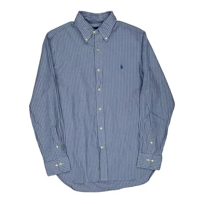 Ralph Lauren Slim Fit Shirt - Large Blue Cotton