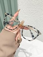 Cat Eye Frame Anti-blue Light Eyeglasses, Fashion Eyeglasses for Women & Men, Fashion Eyeglasses for Work, Daily Clothing Dec...