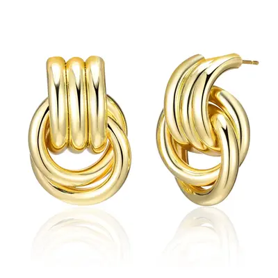 Mytys Chunky Dangle Trendy Vintage Statement Earrings Dupes Jewelry for Women Gifts for Her Outdoorfun Thick Studs