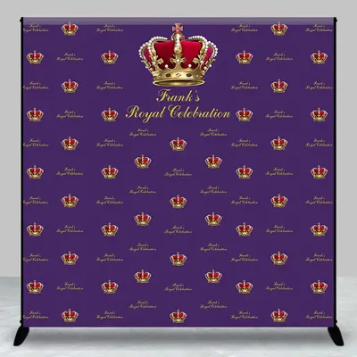 Crown Royal Custom Step And Repeat Purple Birthday Backdrop - Aperturee