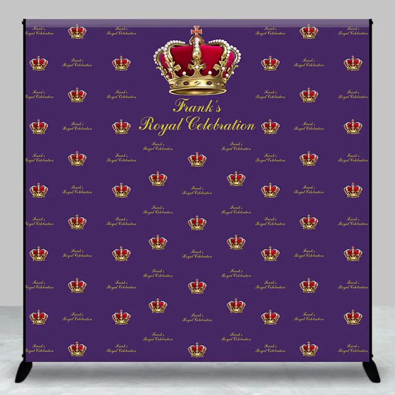 Crown Royal Custom Step And Repeat Purple Birthday Backdrop - Aperturee