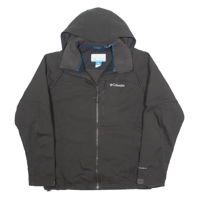COLUMBIA Mens Jacket Black Hooded M