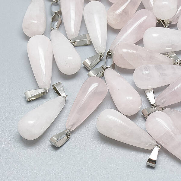 Natural Rose Quartz Pendants