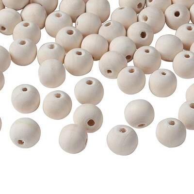 Natural Unfinished Wood Beads